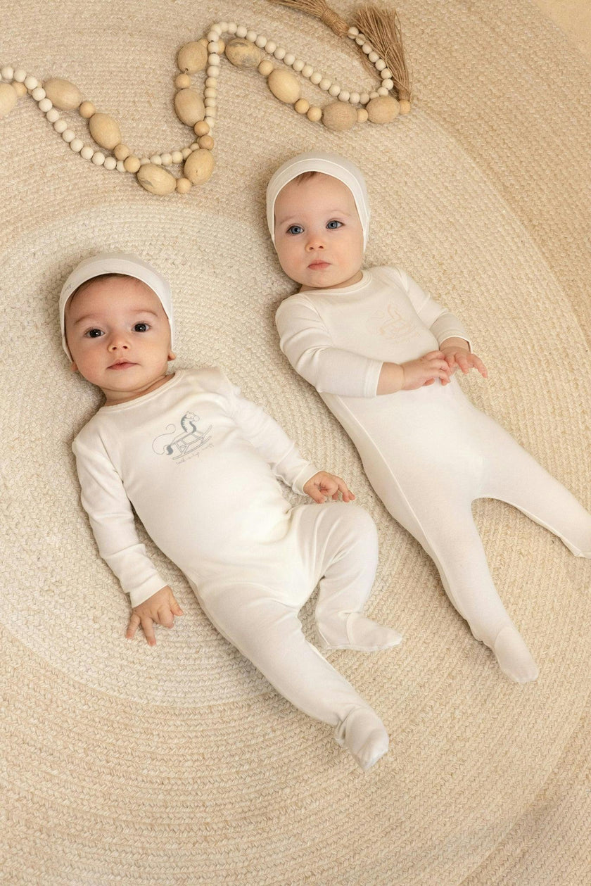 Rocking Horse Footie And Beanie, Girls