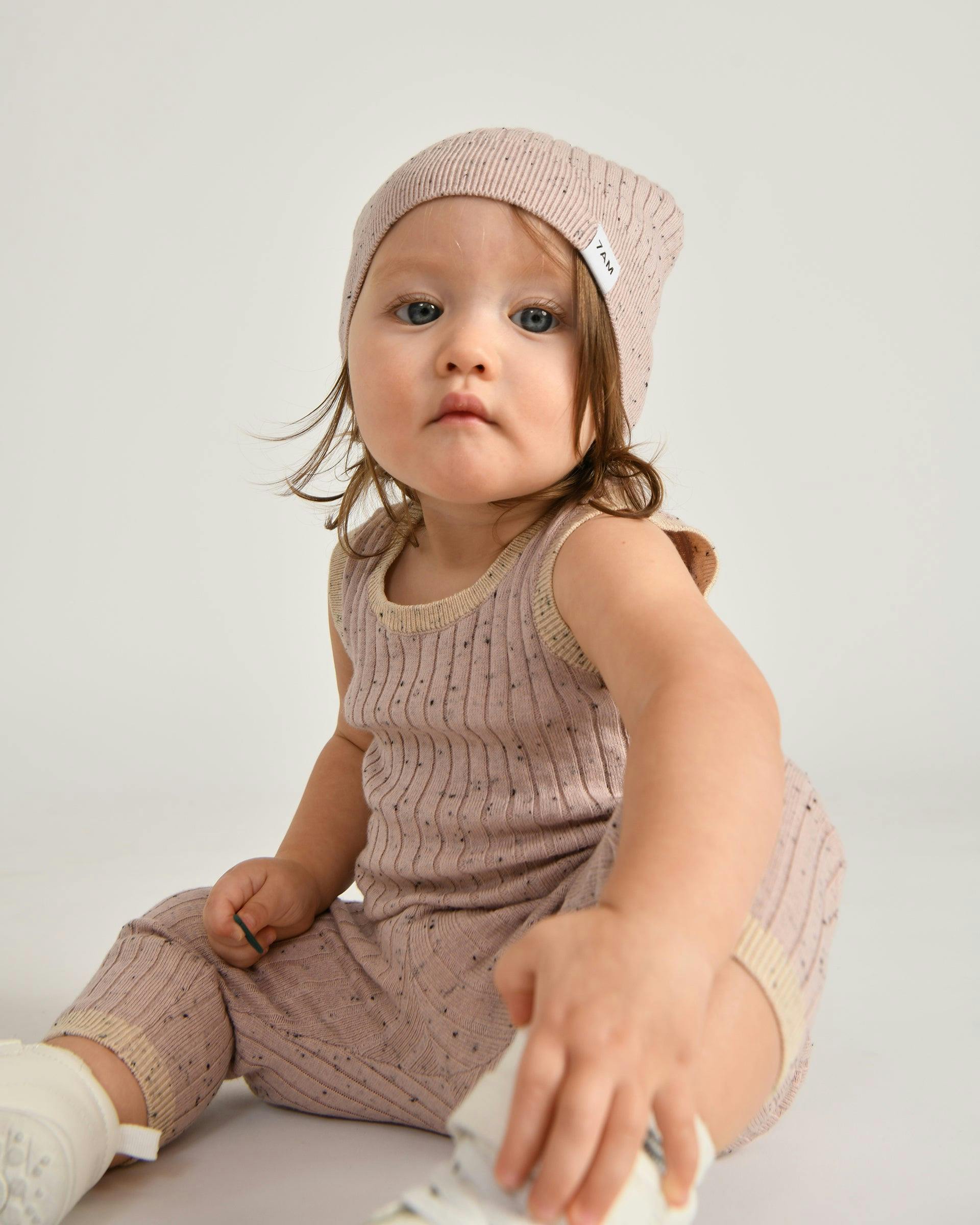 Cotton Beanie - Ribbed