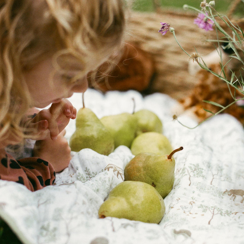 Original Cotton Muslin Quilt - Woodland Friends