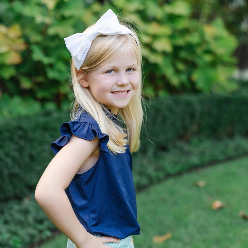 Ellie Girls' Sleeveless Performance Top by LH Sport Navy (Past Season)