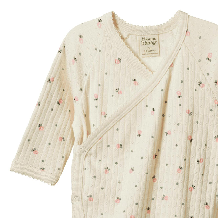 Pointelle Kimono Stretch and Grow