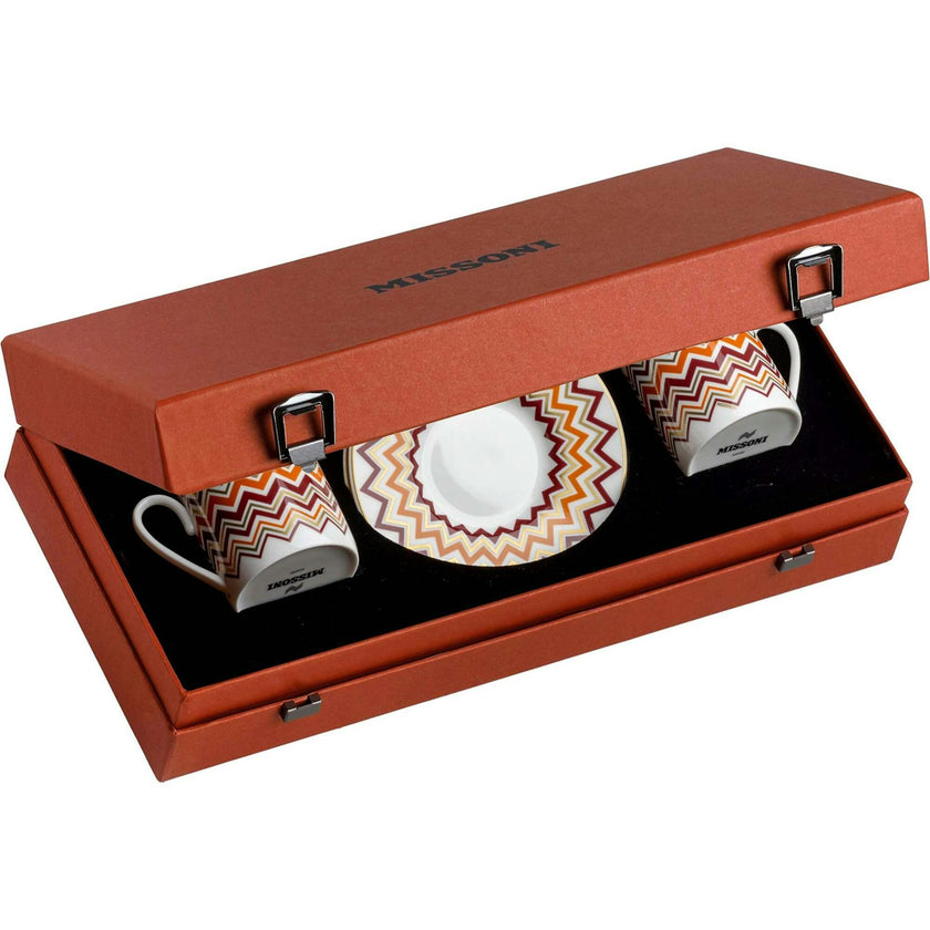 Coffee Cup & Saucer Iconic Set of 2 In Luxury Box Diam. 2.3"