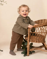 Darius Shirt Green Brown Check