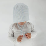 baby powder blue stripe bucket hat