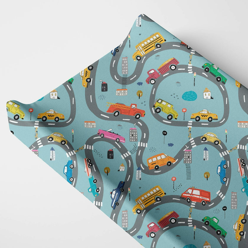 Print Organic Changing Pad Cover