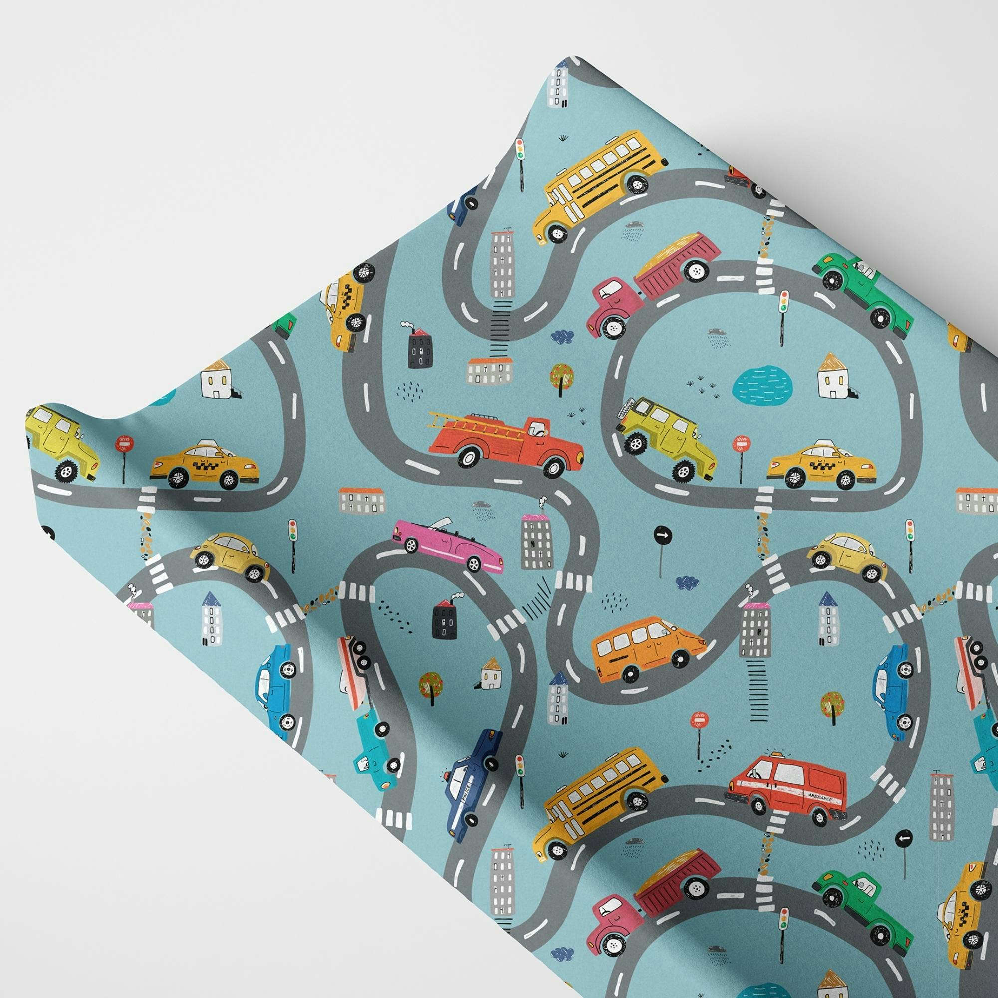 Print Organic Changing Pad Cover
