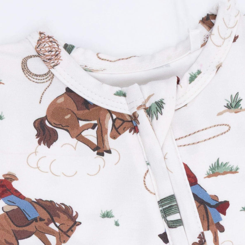 Buckaroo Western - 2 Way Zipper Footie