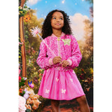 Glinda Sequin Ombre Bomber Hot Pink
