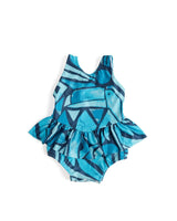 The Desert Island - Full Moon - Girls Ruffle One Piece with Tutu Swimsuit UPF 50+