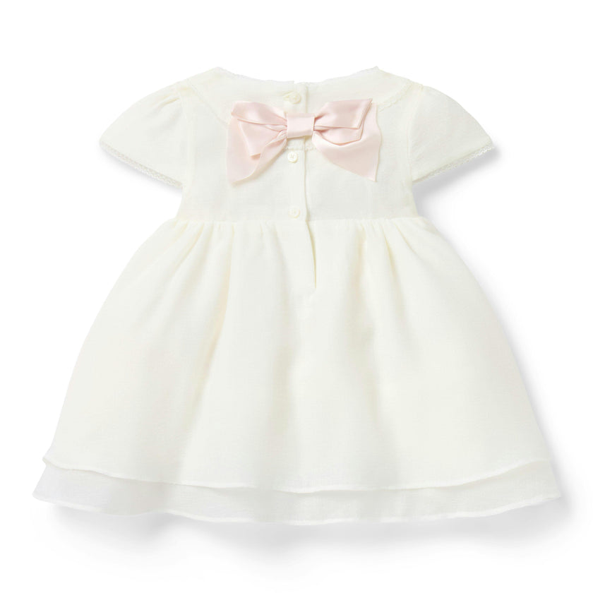 The Organza Occasion Baby Dress, ivory