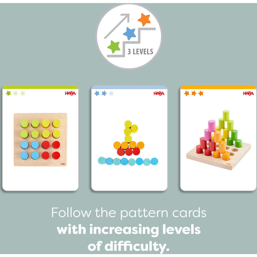 Colorful Towers Wooden Stacking Game