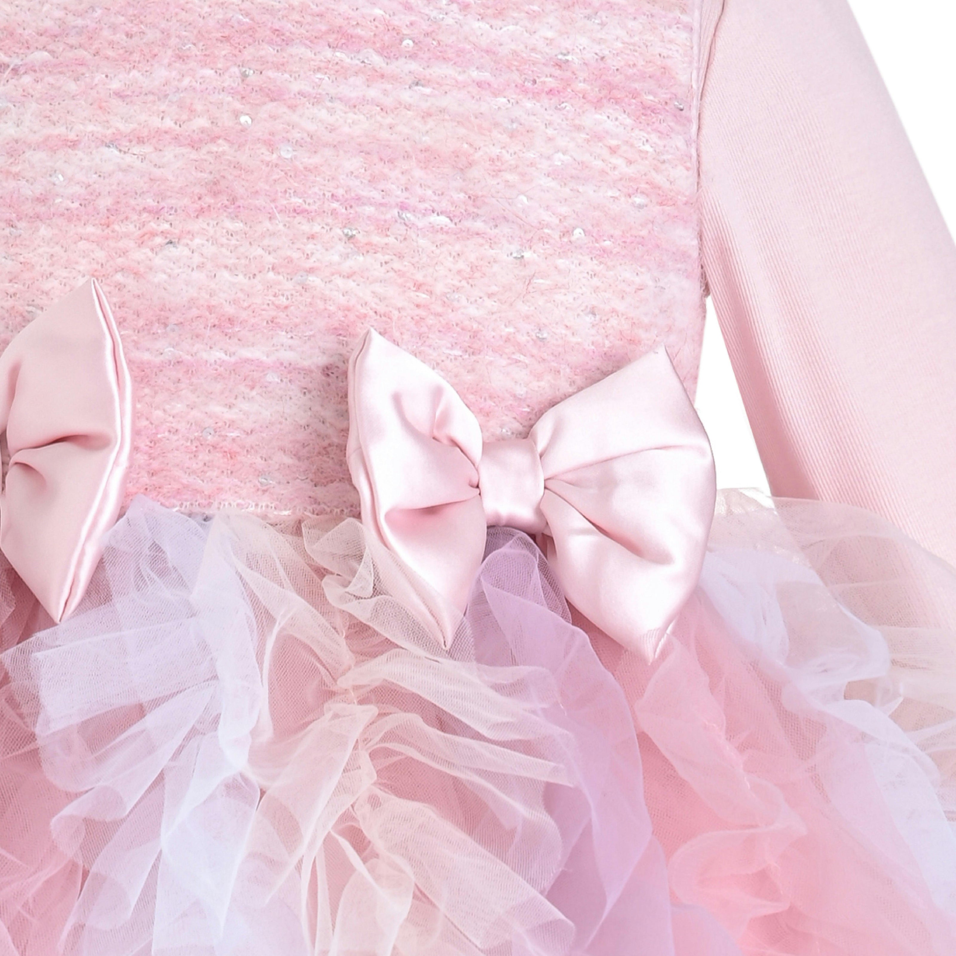 Blush Pastel Emira Bow Dress Sets