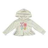 Girls Peplum Hoodie in Daisy Love