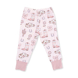 Cowgirl Boots and Bows - Long Sleeve Loungewear Set