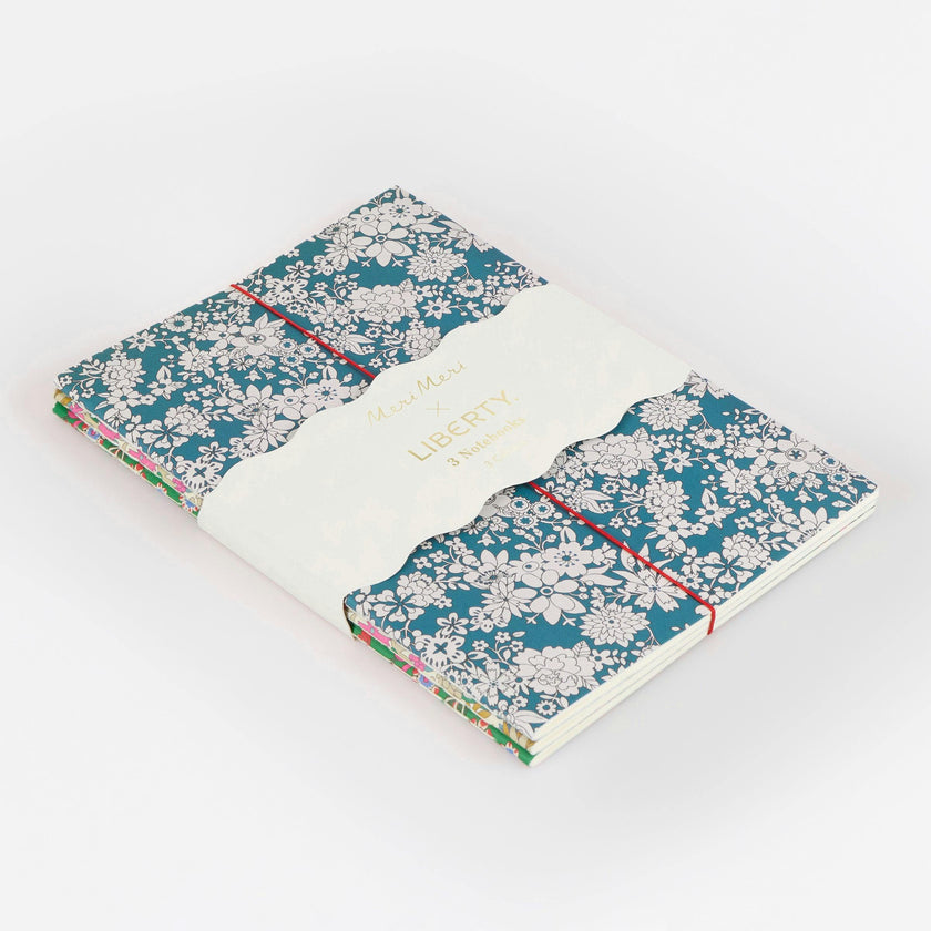 Meri Meri x Liberty Trio Softcover Notebook Set