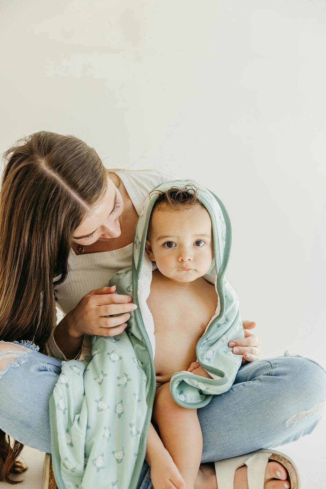 Premium Baby Knit Hooded Towel - Wade
