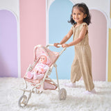Olivia's Little World Confetti Doll Jogging Stroller with Retractable Canopy