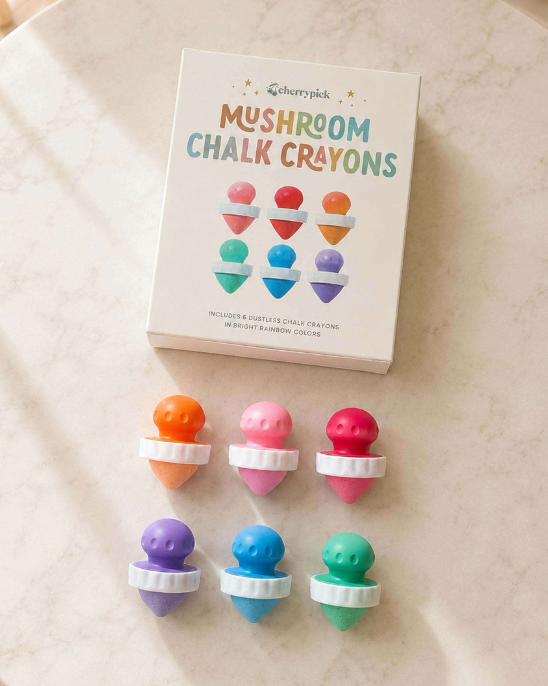 Mushroom Chalk Crayons for Magic Playwall