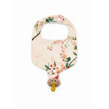 Soothe & Snap Pacifier Bib – Blush Botanical
