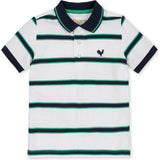 Organic Short Sleeve Jersey Polo, White