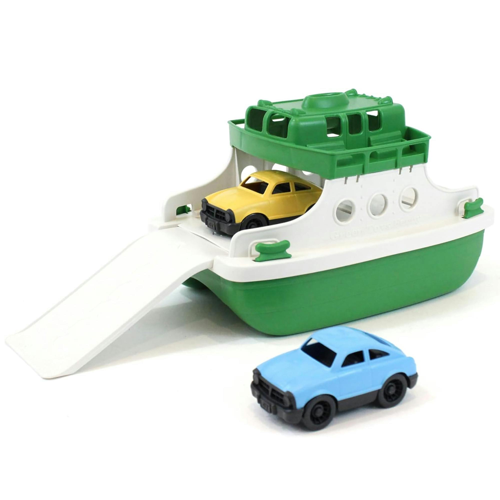 Ferry Boat - Green & White