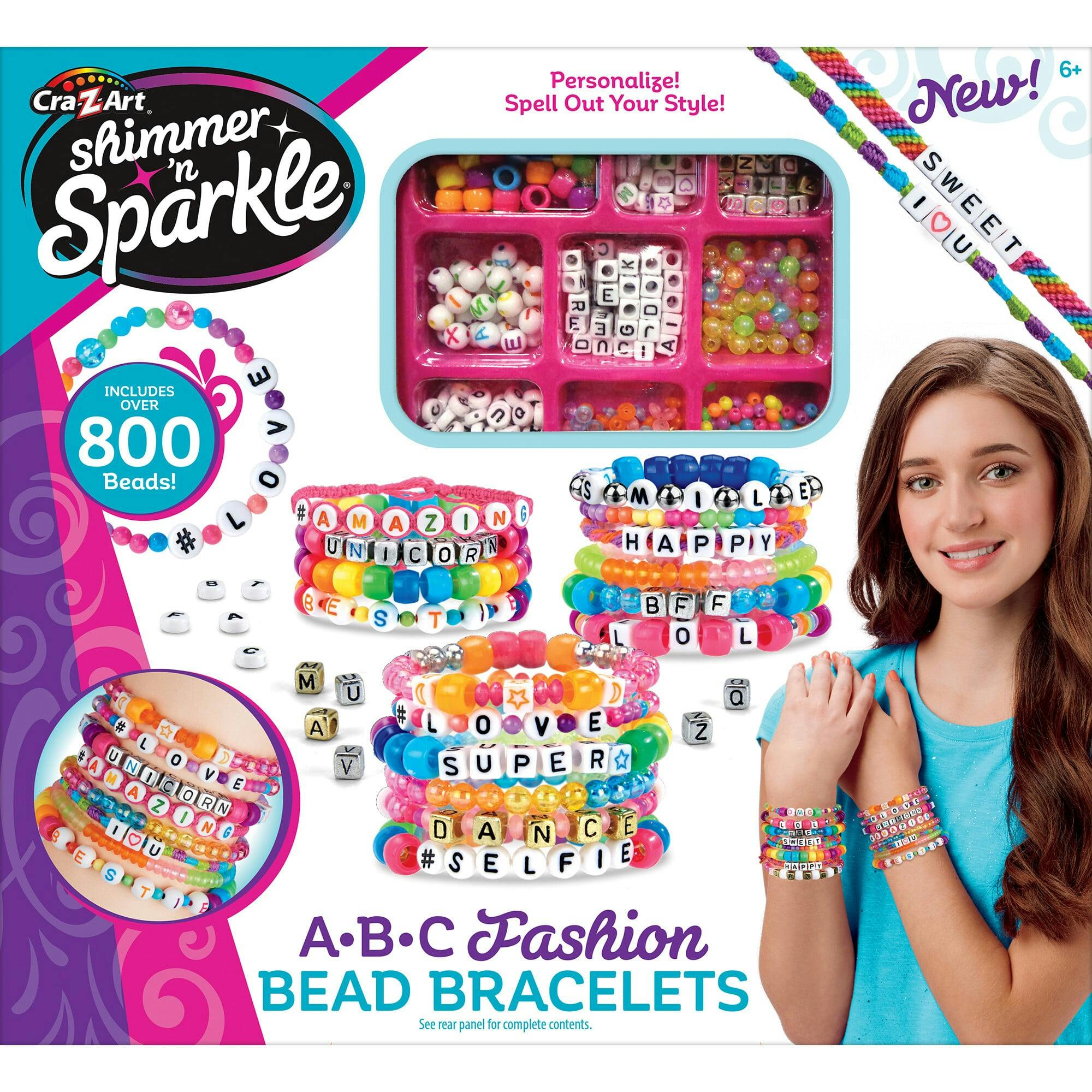 Shimmer 'N Sparkle: ABC Fashion Bead Bracelets