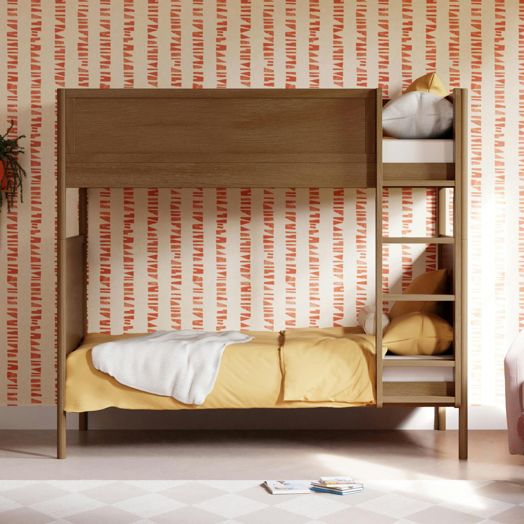 Bondi Convertible Bunk Bed in Natural Walnut