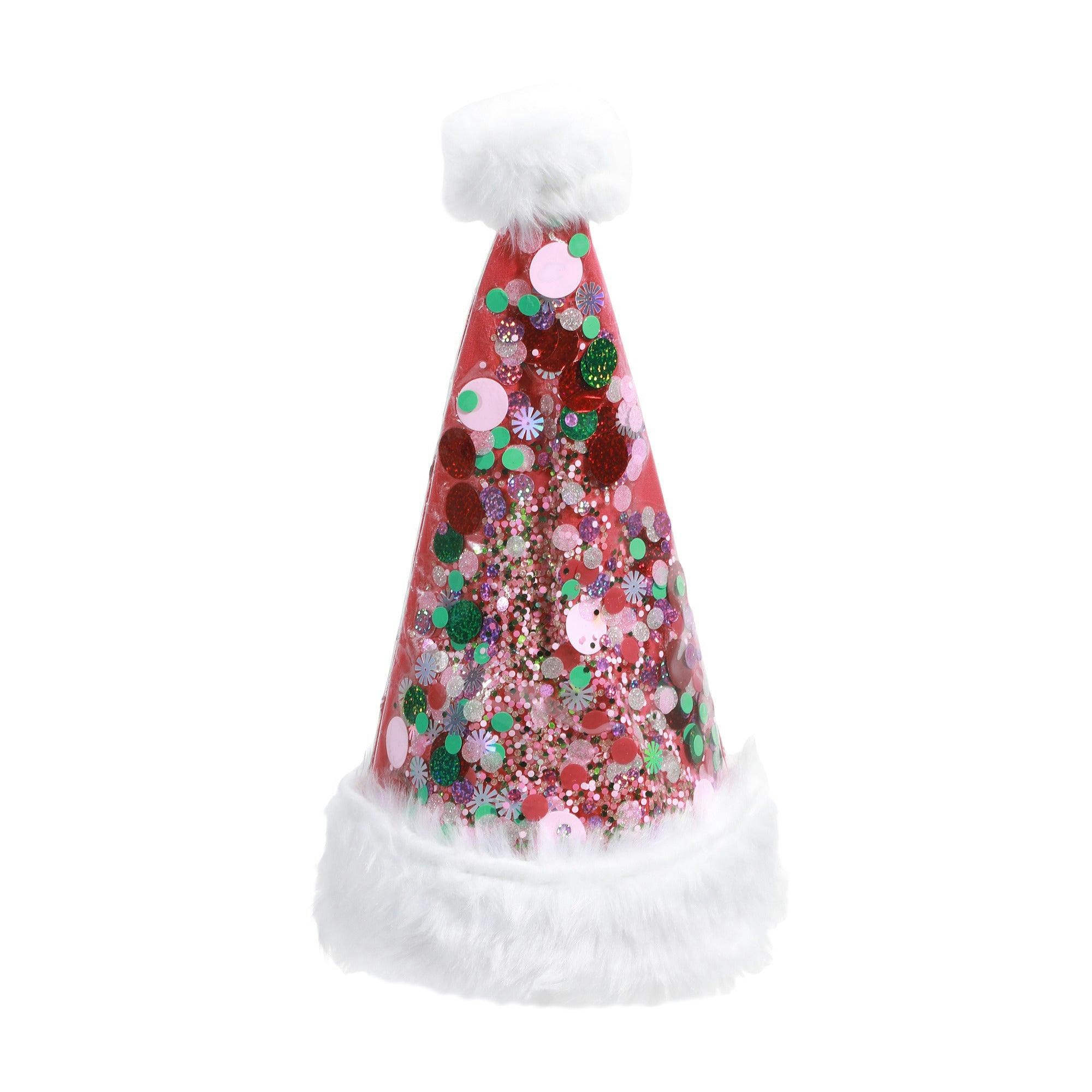 Packed Party Trapped Confetti Santa Hat Party Accessory