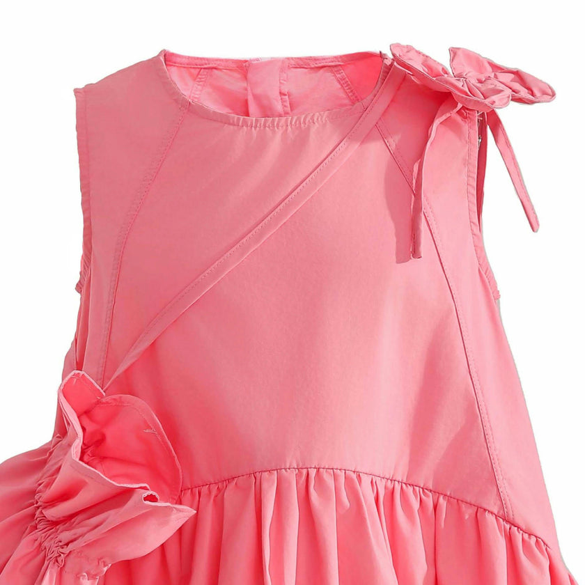 Pink Asteria Bow Accent Dress