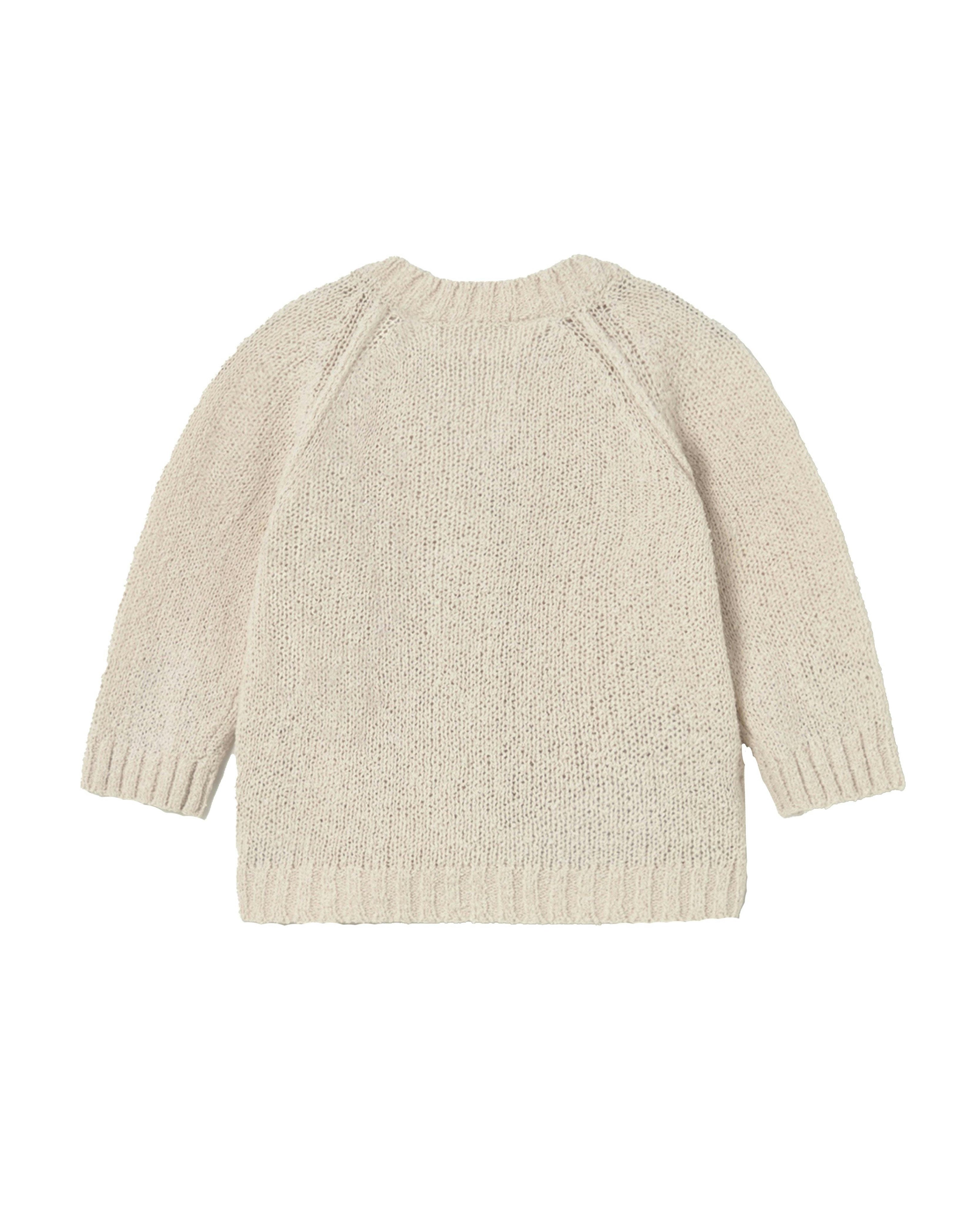 Beige Knitted Baby Cardigan