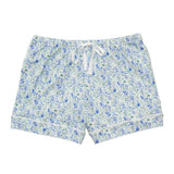 Birth Flowers Women’s Button Front Polo Short Pajama Set