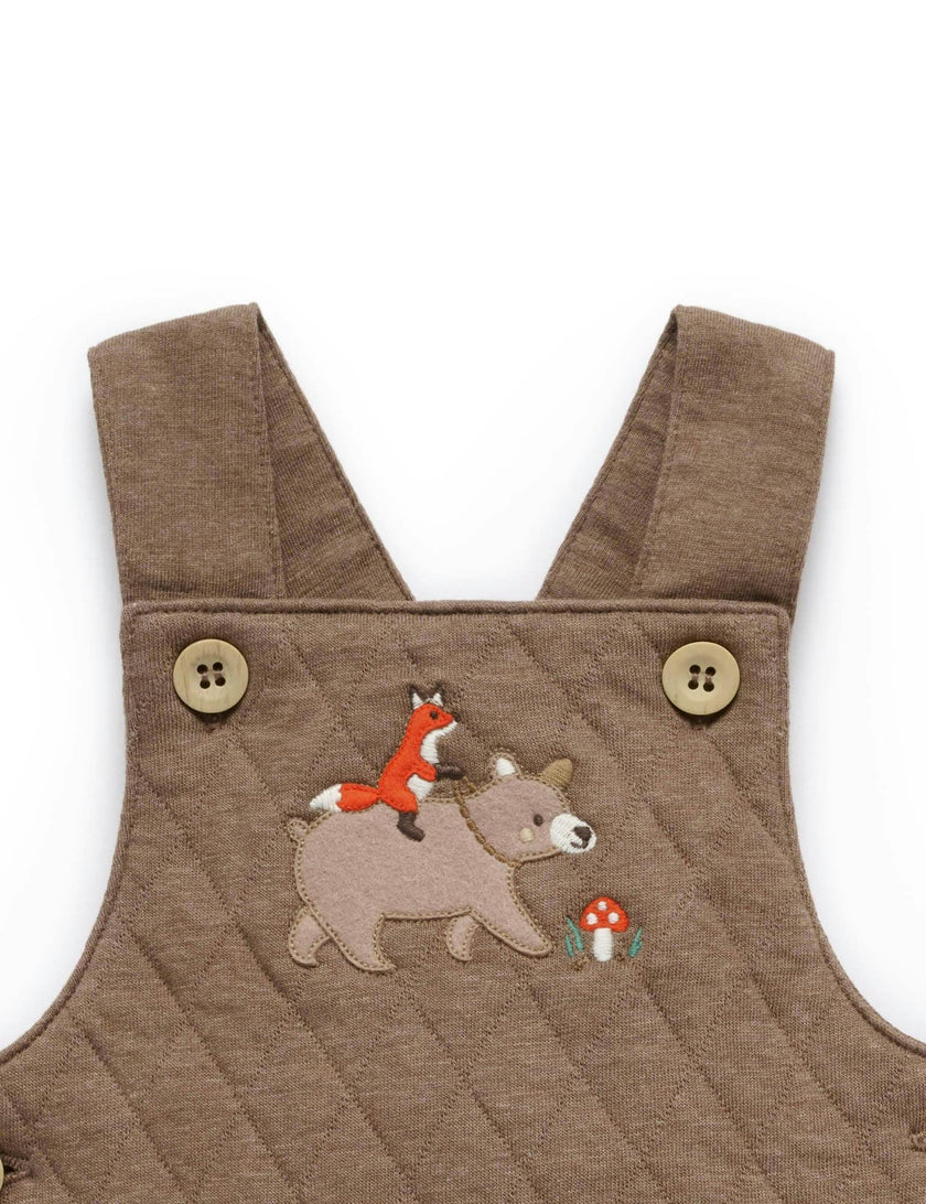 Quilted Overall Oak Melange
