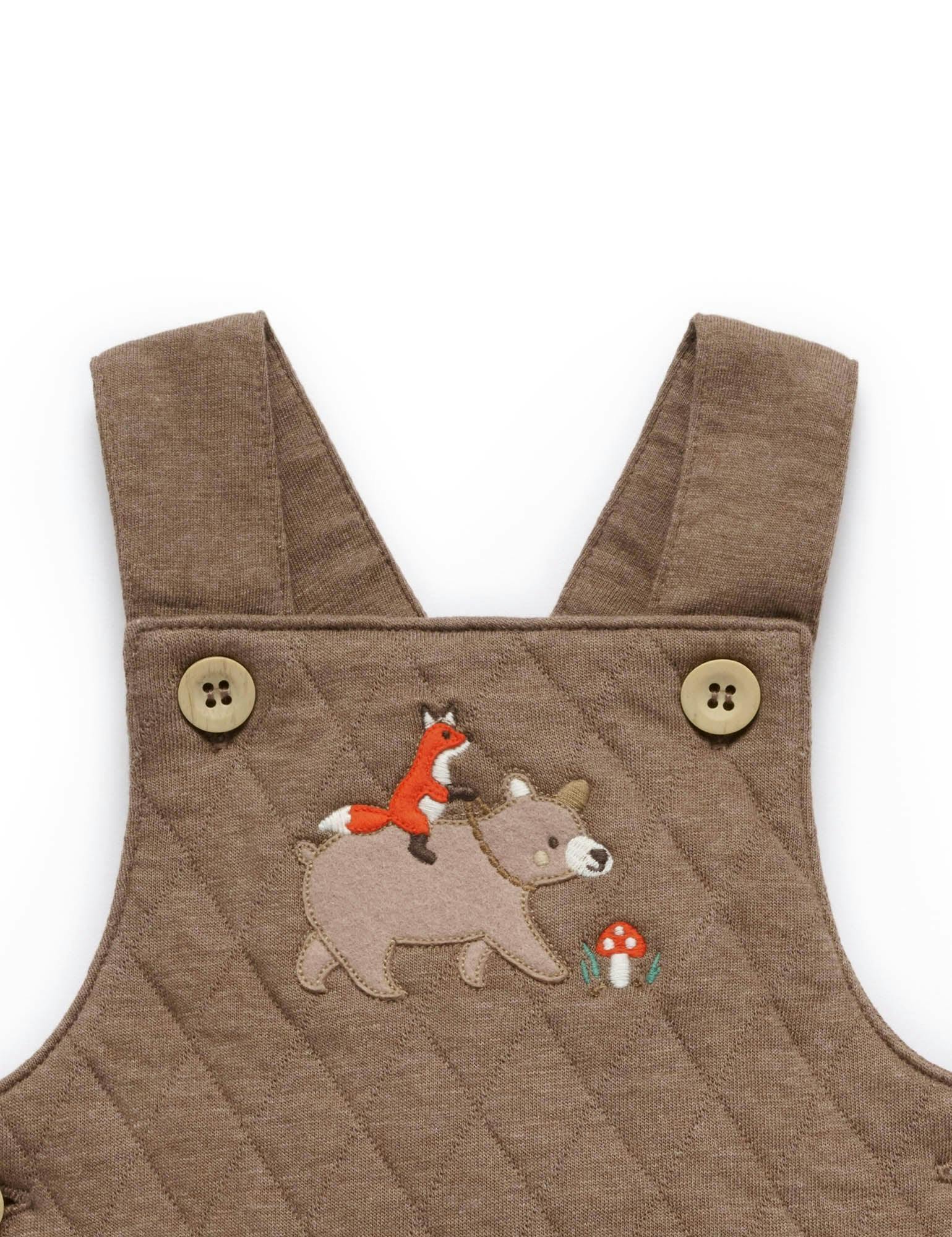 Quilted Overall Oak Melange