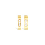 Spark Octagon Huggie - Diamond