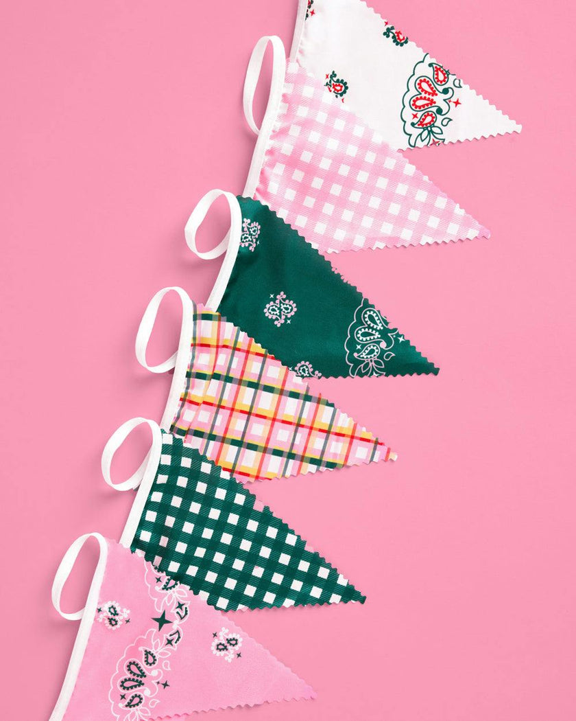 Camp Bunting Banner - gingham garland