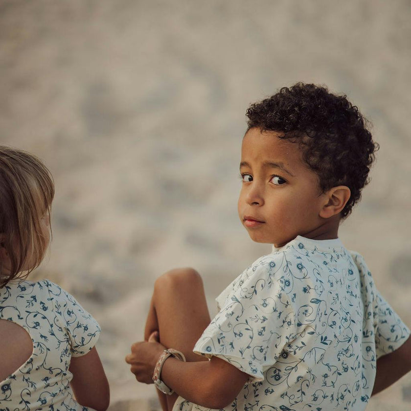 Oversized T-Shirt | Organic Cotton Jersey - Scandi Floral