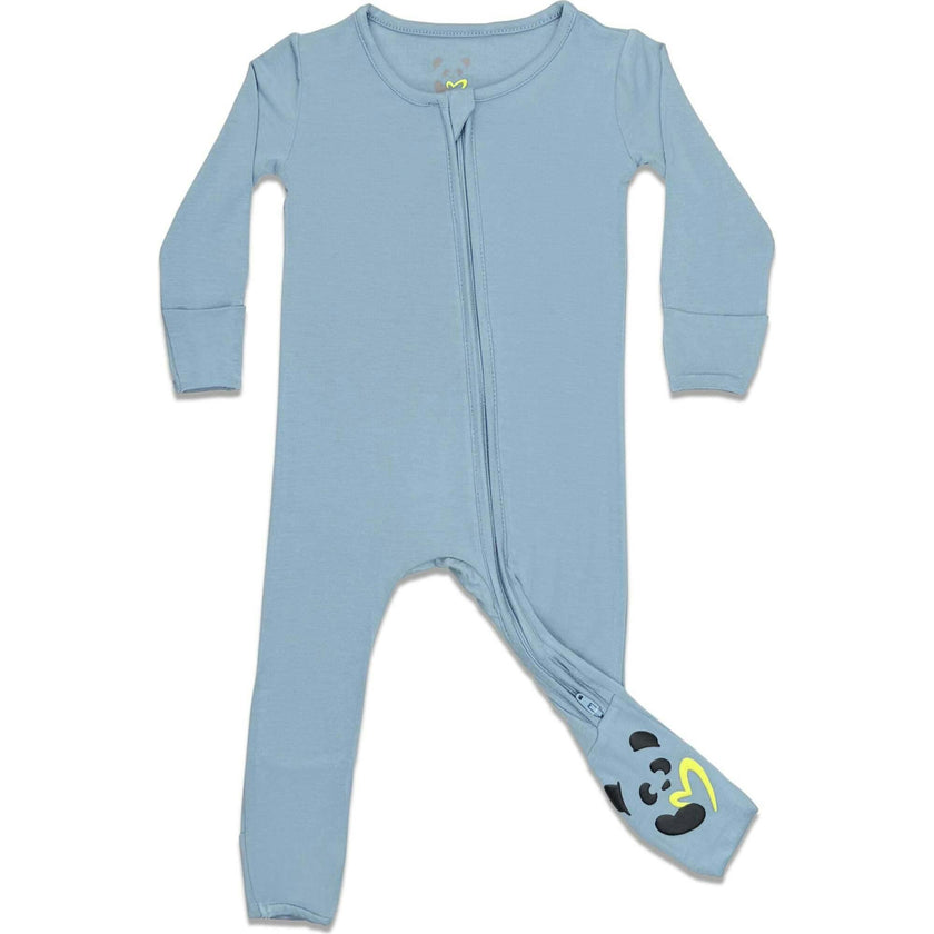Oasis Teal Bamboo Convertible Footie