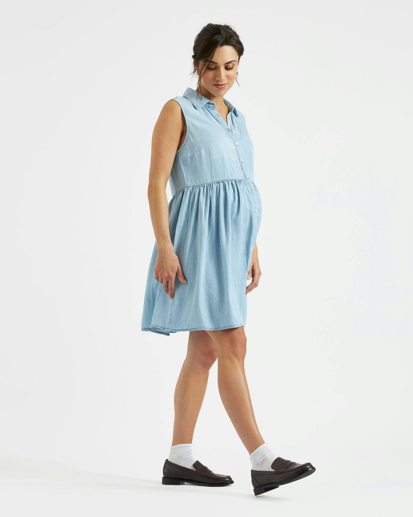 Bec Chambray Dress  Clean Fade