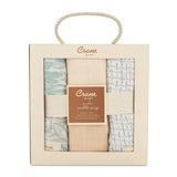 Cove Cotton Muslin Swaddle Blanket Set (Beach, Set of 3)