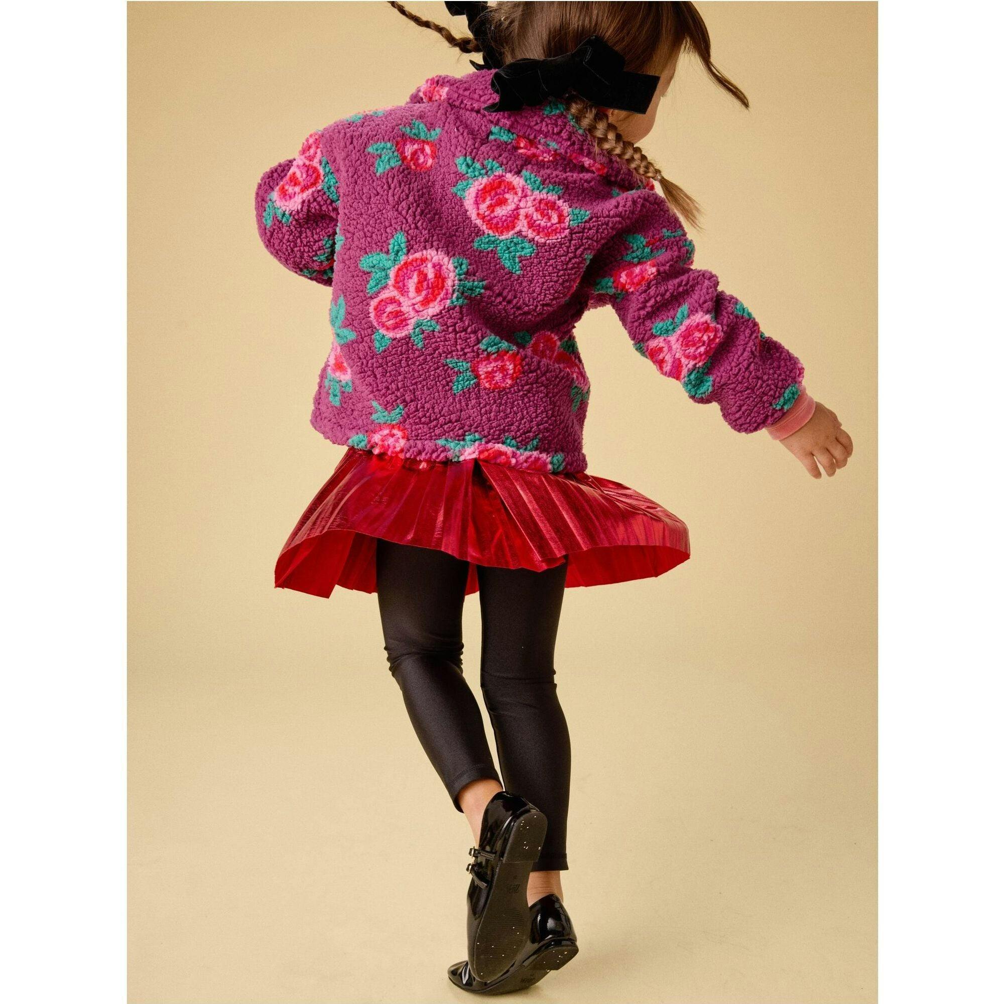 Teddy Fleece Pullover, Purple