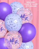 Kpop Party Balloons - 24 purple latex balloons