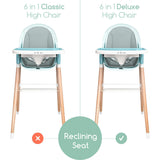 Children of Design 6 in 1 Deluxe High Chair with Cushion