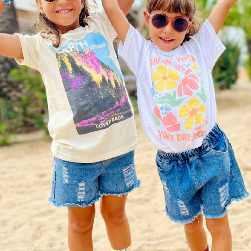 Kid's Floral Dreams T-shirt-Unisex