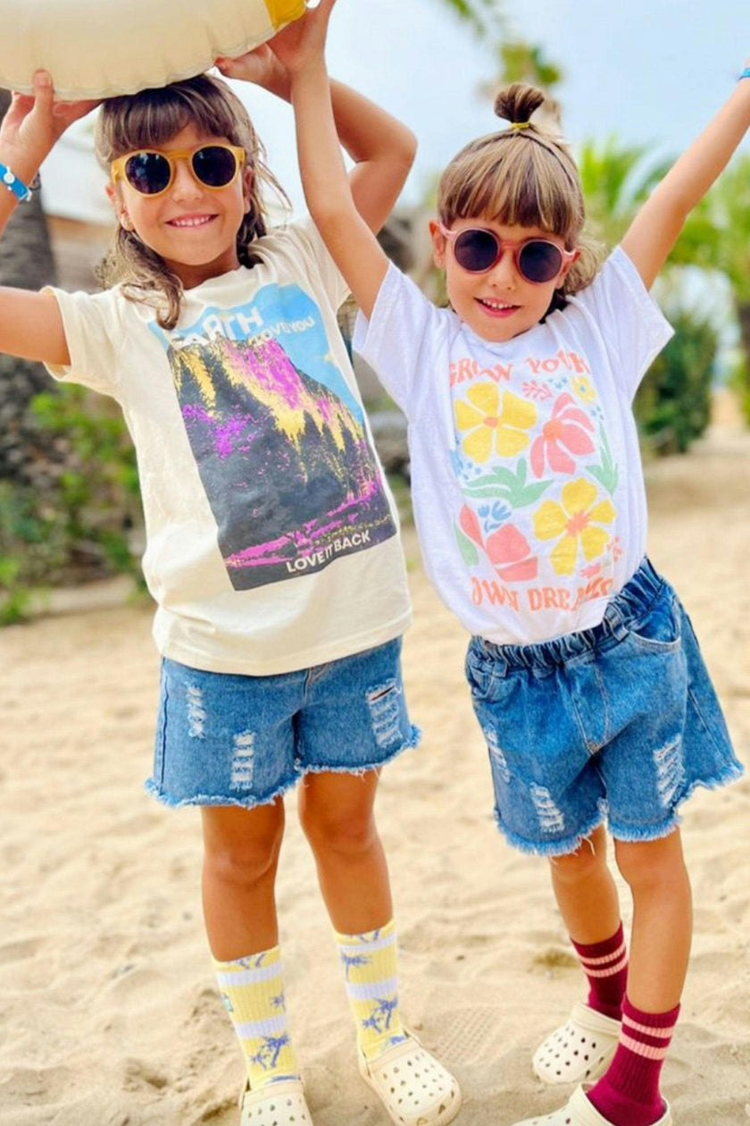 Kid's Floral Dreams T-shirt-Unisex