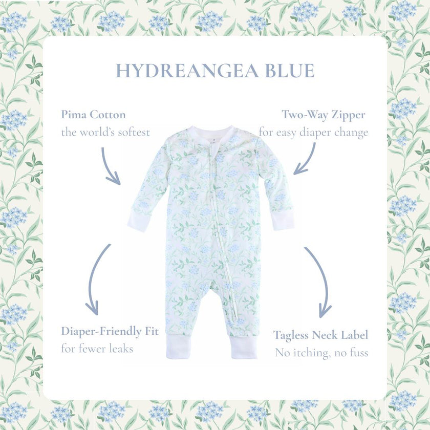 Zip up Pajama 2-Pack Hydrangea & Magnolia