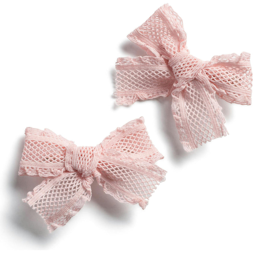 Mae Lattice Lace Double Clip Set