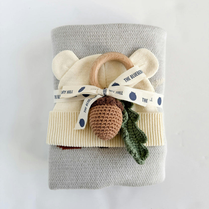ABC Blanket Hat Teether Gift Set