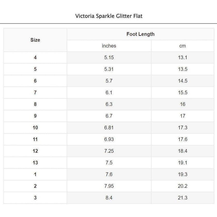 Victoria Sparkle Glitter Flat
