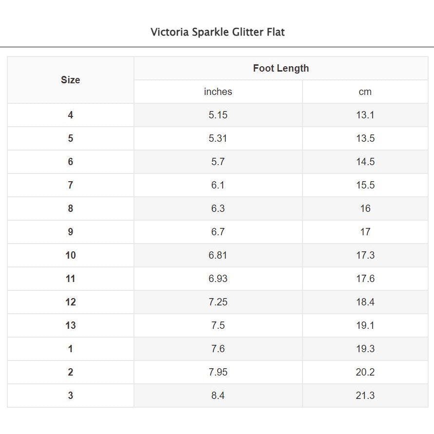 Victoria Sparkle Glitter Flat