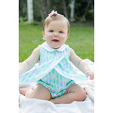 Printed Knit Tulip Romper